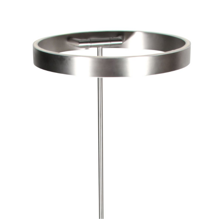 Steinhauer Modern industriële uplighter met leeslamp Soleil 2 staal