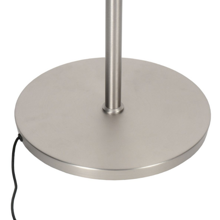 Steinhauer Modern industriële uplighter met leeslamp Soleil 2 staal