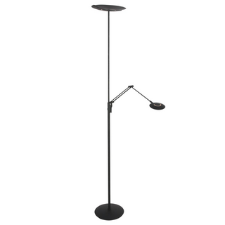 Vloerlamp Zenith 2 zwart met dubbele reflector