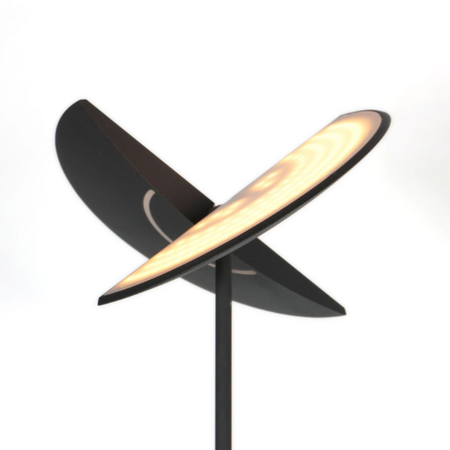 Steinhauer Moderne design uplighter met leeslamp Zenith 2 zwart met dubbele reflector
