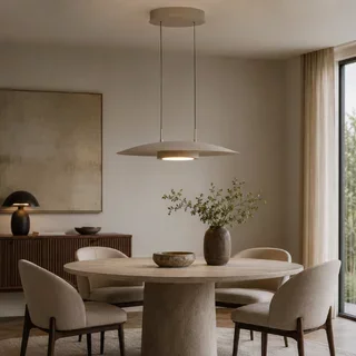 Hanglamp Lastra crème Ø60 cm