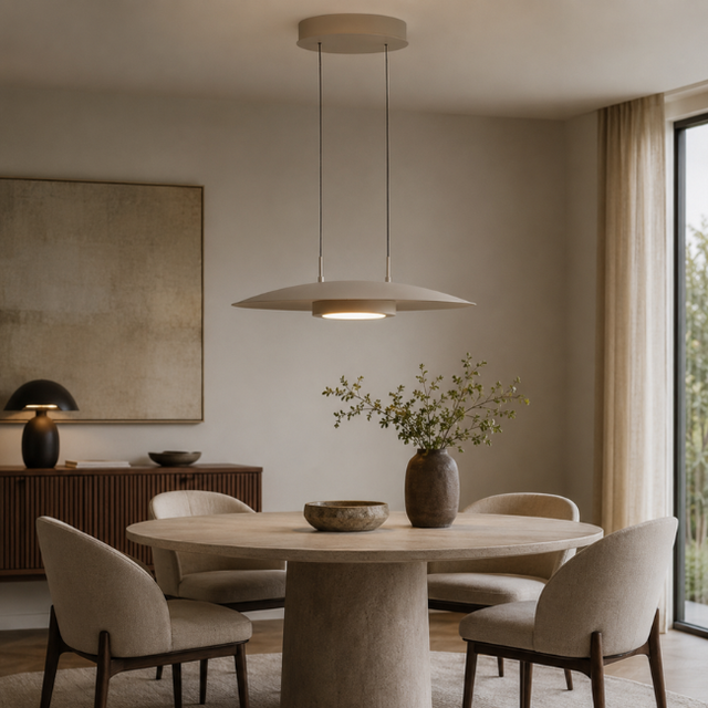 Hanglamp Lastra crème Ø60 cm