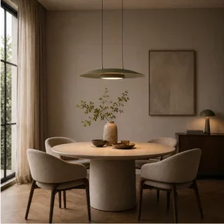 Hanglamp Lastra olijfgroen Ø60 cm