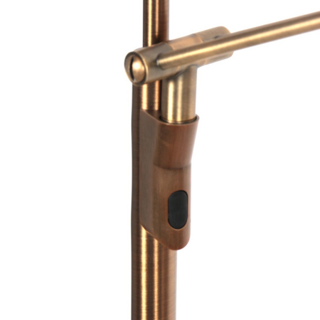 Steinhauer Moderne design uplighter met leeslamp Zenith 2 brons met dubbele reflector