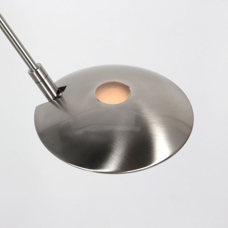 Steinhauer Moderne uplighter met leesarm Daphne 2 staal