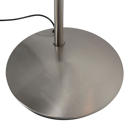Steinhauer Moderne uplighter met leesarm Daphne 2 staal