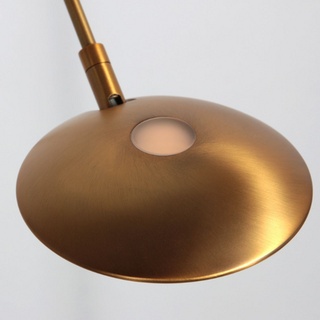 Steinhauer Moderne vloerlamp Daphne 2 brons uplight met leesarm