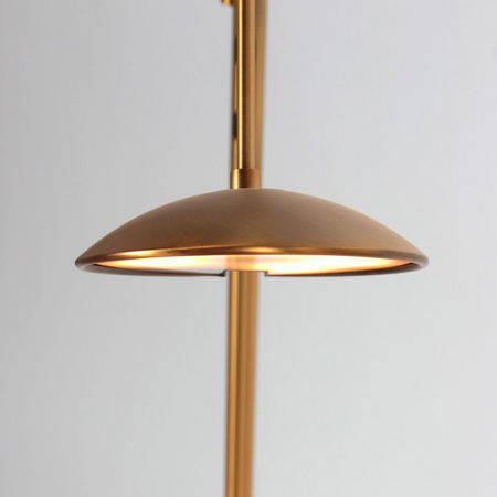 Steinhauer Moderne vloerlamp Daphne 2 brons uplight met leesarm
