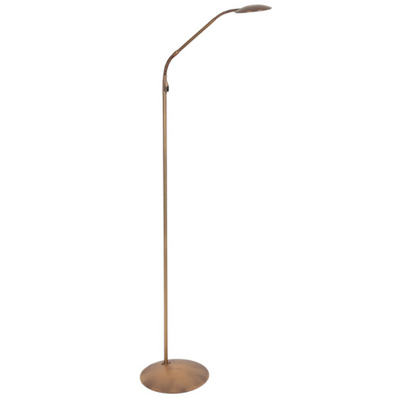 Steinhauer Moderne vloerlamp Zenith 2 brons met afstandsbediening