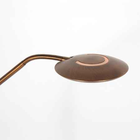 Steinhauer Moderne vloerlamp Zenith 2 brons met afstandsbediening