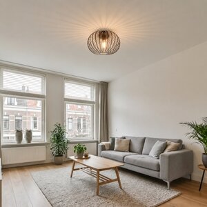 Freelight Industriële plafondlamp Aglio 1-lichts brons Ø40 cm