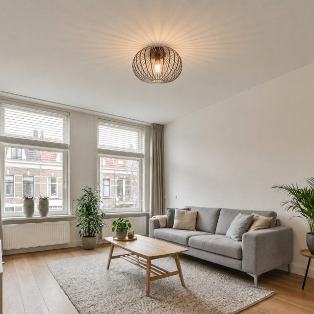 Plafondlamp Aglio 1-lichts brons Ø40 cm