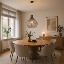 Hanglamp Aglio 1-lichts brons Ø58 cm
