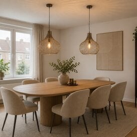 Hanglamp Aglio 1-lichts brons Ø48 cm