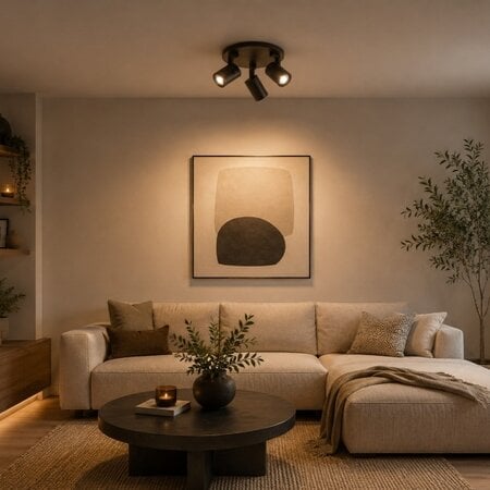 Highlight Moderne opbouwspot Halo 3-lichts choco