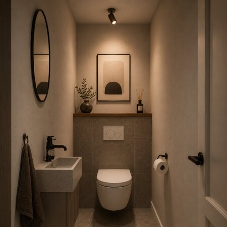 Highlight Moderne opbouwspot Halo 1-lichts choco