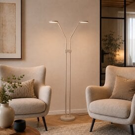 Vloerlamp Málaga 2-lichts zand