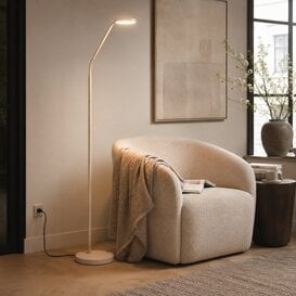 Vloerlamp Málaga 1-lichts zand