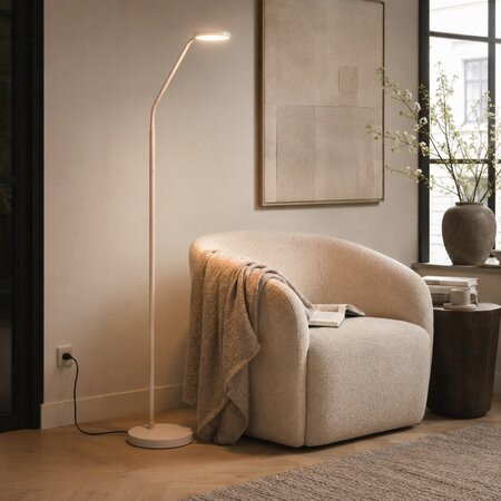 Highlight Moderne vloerlamp Málaga 1-lichts zand