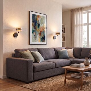 Wandlamp Mini Enzo 1-lichts brons