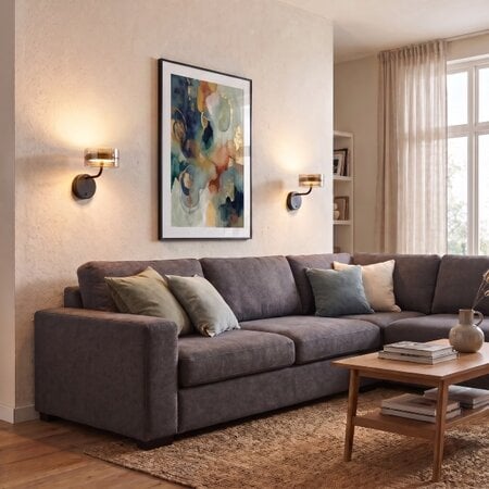 Highlight Modern hotel chique wandlamp Mini Enzo 1-lichts brons