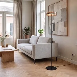 Vloerlamp Enzo 1-lichts brons