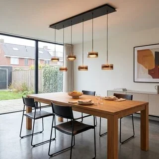 Hanglamp Mini Enzo 6-lichts brons
