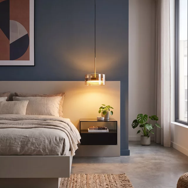 Hanglamp Enzo 1-lichts brons