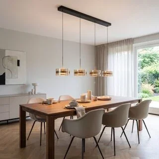 Hanglamp Enzo 4-lichts brons