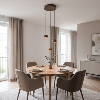 Hanglamp Cosmo 3-lichts getrapt brons