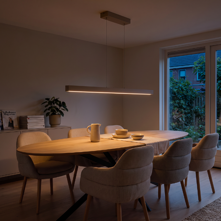 Freelight Moderne hanglamp Traiano 120 cm crème