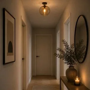 Freelight Hotel Chique plafondlamp Fresu 1-lichts Brons