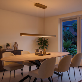 Hanglamp Traiano brons 120 cm