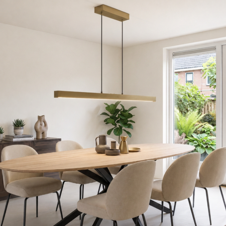 Freelight Moderne hanglamp Traiano 120 cm brons