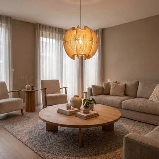 Hanglamp Jessica 1-lichts small oak