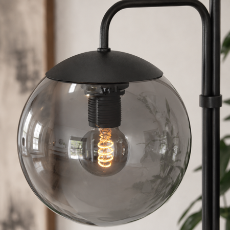 Steinhauer Moderne vloerlamp Bollique 3-lichts smoke