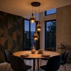 Hanglamp Marrone 3-lichts brons