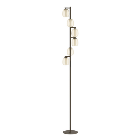 Stars of Light Moderne hotel chique vloerlamp Ferro 6-lichts brons
