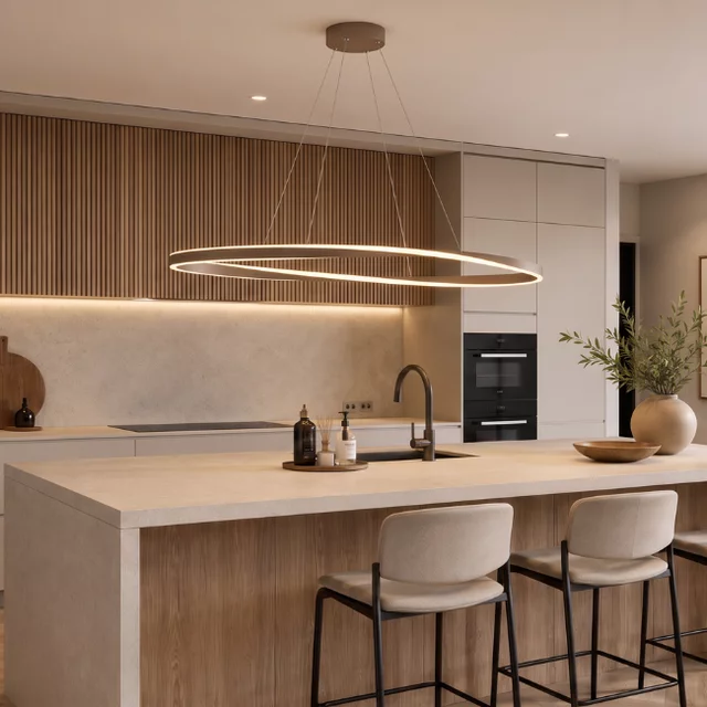 Hanglamp Camerota ovaal brons