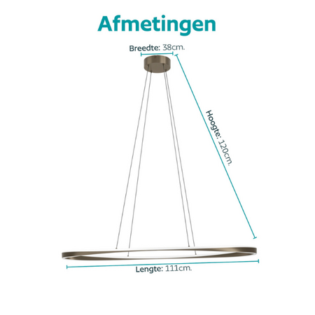 Stars of Light Moderne design hanglamp Camerota 1-lichts brons met afstandsbediening