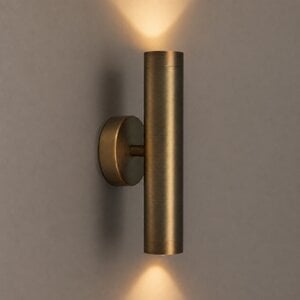 Highlight Moderne Industriële wandlamp Perugia 2-lichts brons