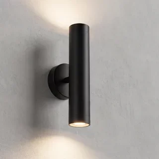 Wandlamp Perugia 2-lichts zwart