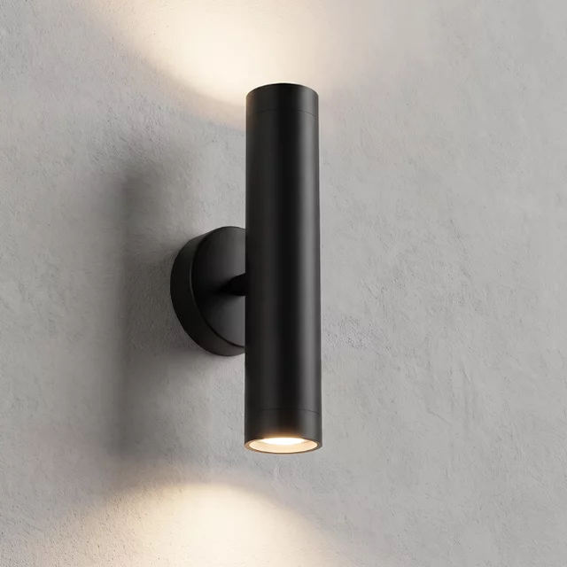 Wandlamp Perugia 2-lichts zwart