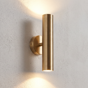 Highlight Moderne Industriële wandlamp Perugia 2-lichts goud