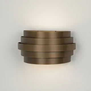 Wandlamp Scudo brons 25 cm