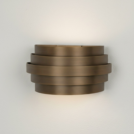 Highlight Modern Hotel Chique wandlamp Scudo brons 25 cm