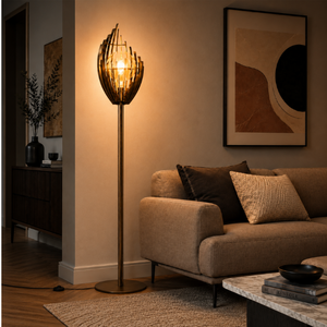 Ztahl Design vloerlamp Omegna 1-lichts platinum