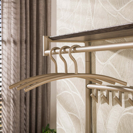 BelaLuz moderne landelijk kledinghangers Jane set van 6 beige