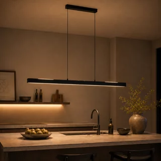 Hanglamp Traiano zwart 140 cm