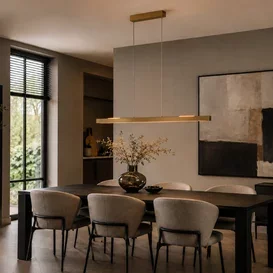 Hanglamp Traiano brons 140 cm